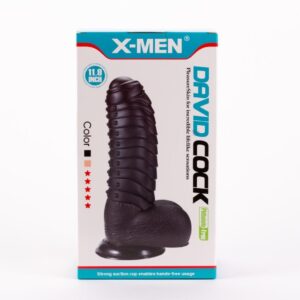Vibrator X-MEN David's 11.9" Cock Black