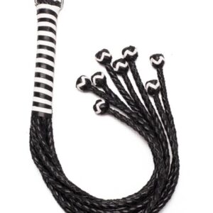 8 Tail Polish Leather Flogger 22 inch