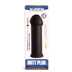 X-MEN 10 inch Butt Plug Black