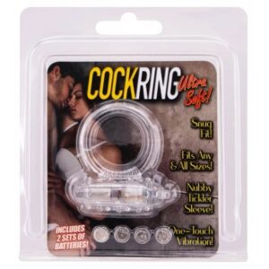 COCKRING SILICONE VIBRATING CLEAR