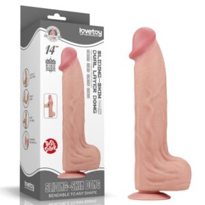 Dildo King Size - Cu Piele Glisantă și Strat Dublu
